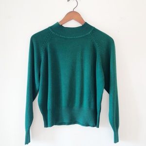 Emerald Mock-Neck Sweater